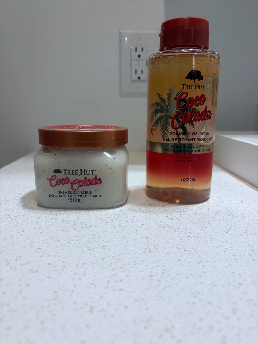 Tree Hut Coco Colada Set – Shea Sugar Scrub + Foaming Gel Wash – New